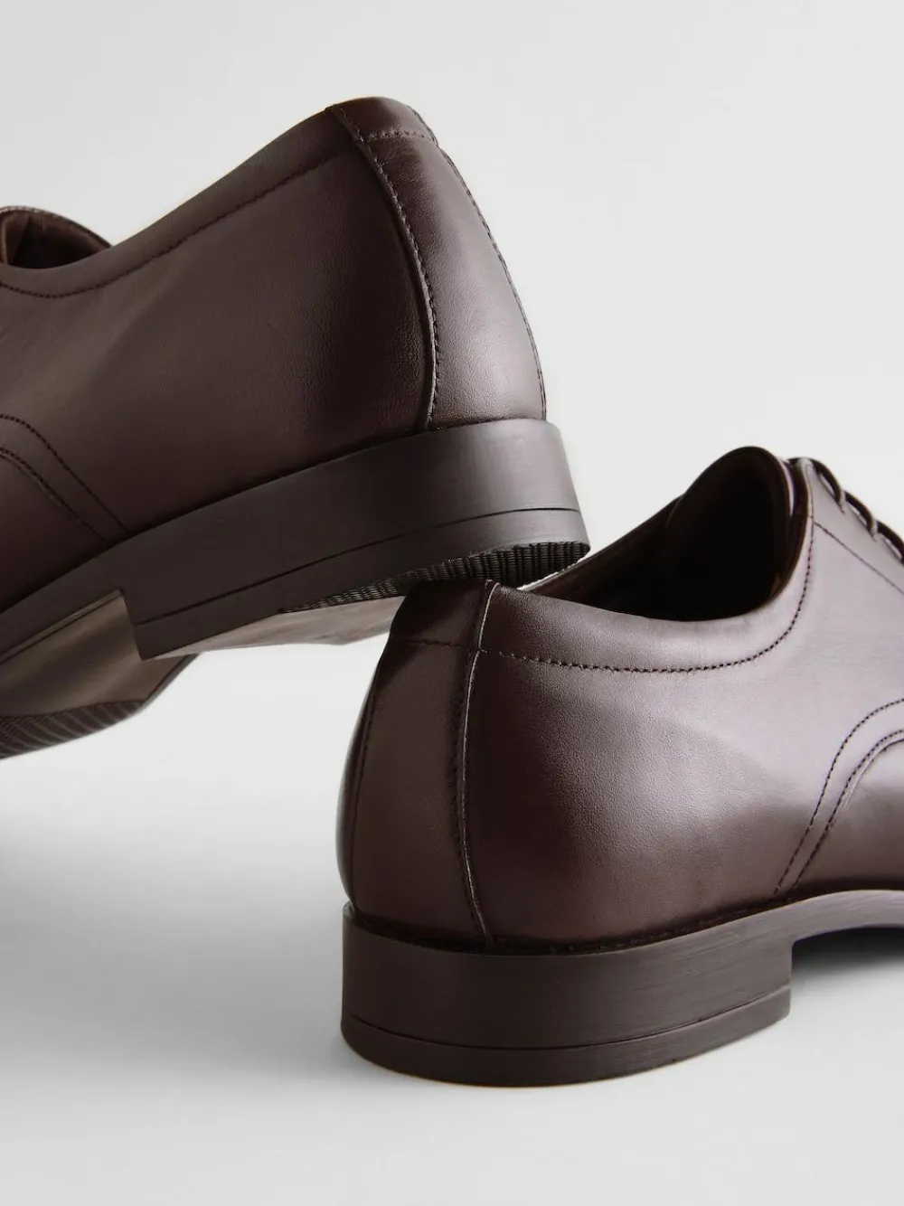 Next Wide Fit Leather Plain Derby Shoes^ Shoes