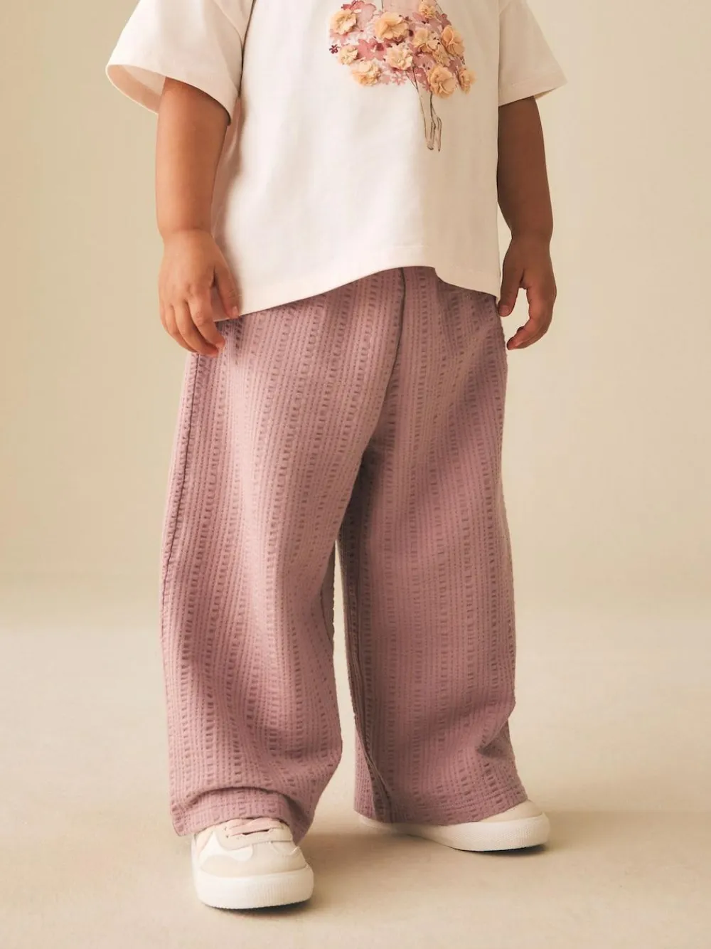 Next Wide Leg Trousers (3mths-7yrs) Brown