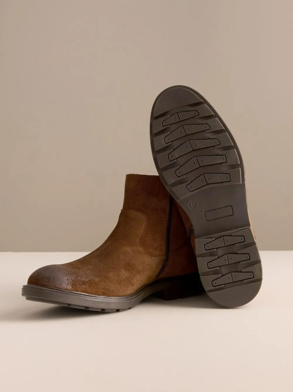 Best Next Brown Zip-Up Suede Chelsea Boots