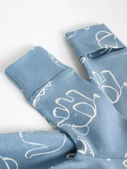 Next Brown/Blue Baby Sleepsuits 3 Pack (0mths-3yrs)^BOY Nightwear|Nightwear