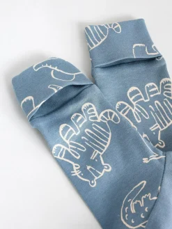 Next Brown/Blue Baby Sleepsuits 3 Pack (0mths-3yrs)^BOY Nightwear|Nightwear