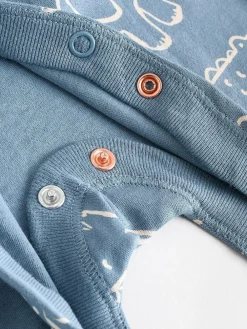 Next Brown/Blue Baby Sleepsuits 3 Pack (0mths-3yrs)^BOY Nightwear|Nightwear