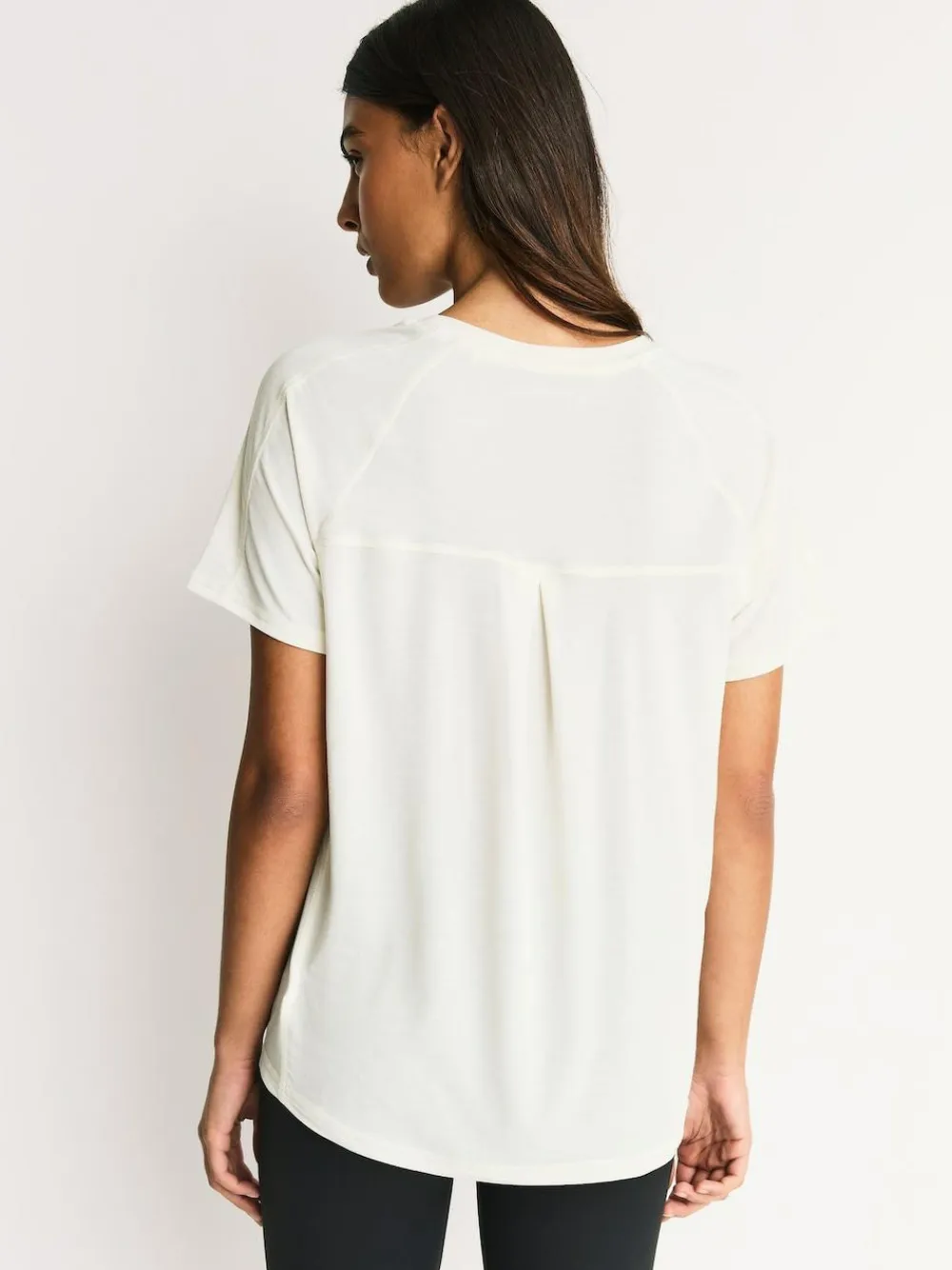 Sale Next Brown/Cream Active Crew Neck Short Sleeve T-Shirts 2 Pack