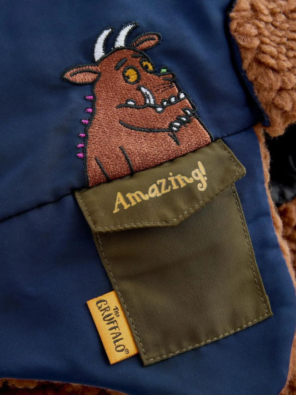 Next Brown/Navy Gruffalo Trapper Hat (1-6yrs)^BOY Hats