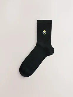 Next Bumble Bee Embroidered Motif Ankle Socks 4 Pack^Women Socks & Tights