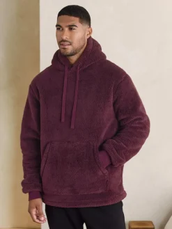 Next Burgundy Red Borg Overhead Hoodie^ Nightwear|Loungewear