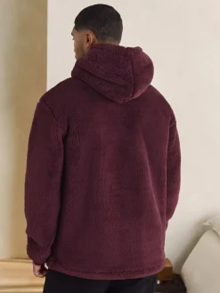 Next Burgundy Red Borg Overhead Hoodie^ Nightwear|Loungewear