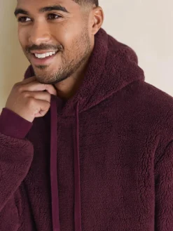 Next Burgundy Red Borg Overhead Hoodie^ Nightwear|Loungewear