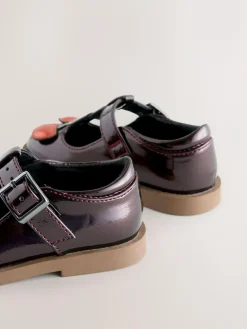 Best Next T-Bar Shoes Burgundy Red Cherry