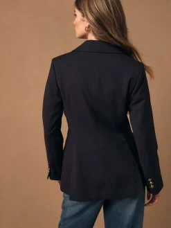 Next Burgundy Red Fitted Single Breasted Blazer^Women Blazers|Suits & Tailoring