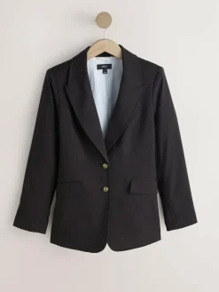 Next Burgundy Red Fitted Single Breasted Blazer^Women Blazers|Suits & Tailoring