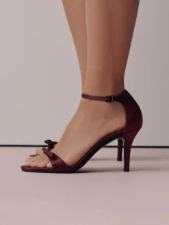 Next Forever Comfort® Mini Satin Bow Heeled Sandals^Women Heels