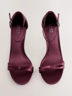 Next Forever Comfort® Mini Satin Bow Heeled Sandals^Women Heels