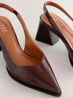 Next Forever Comfort® Pointed Toe Slingback Block Heels^Women Heels