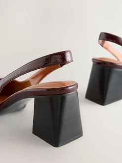 Next Forever Comfort® Pointed Toe Slingback Block Heels^Women Heels