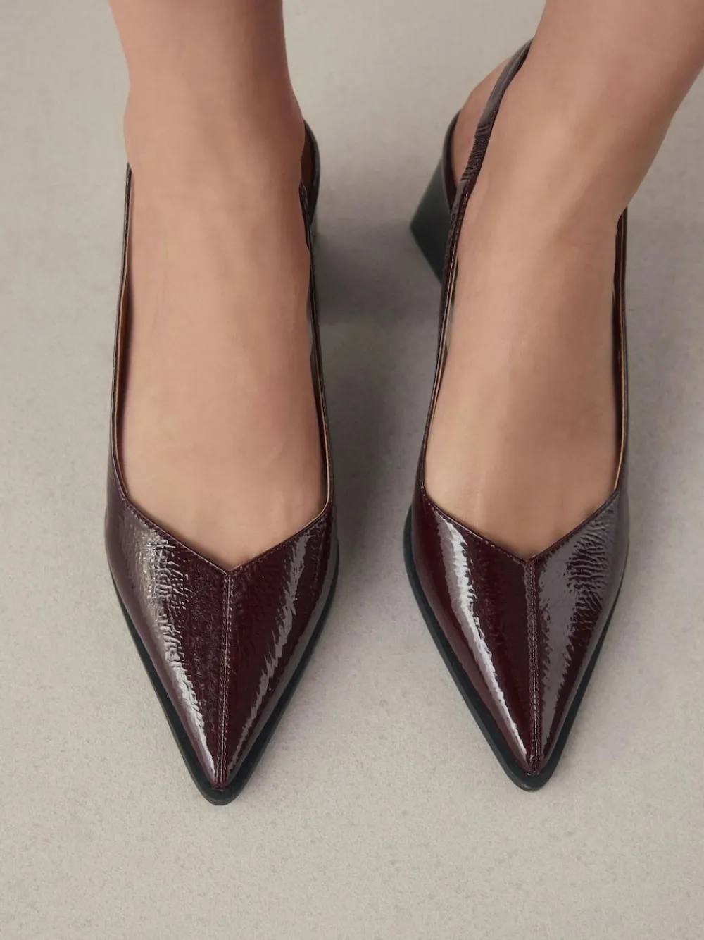 Next Forever Comfort® Pointed Toe Slingback Block Heels^Women Heels