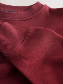 Sale Next 2-In-1 Sweatshirt With Satin Midi Skirt Burgundy Red