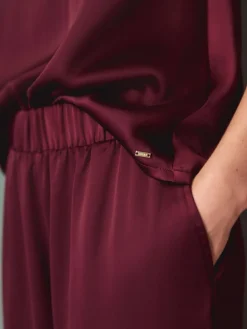 Best Next Burgundy Red Lace Trim Cami Pyjamas