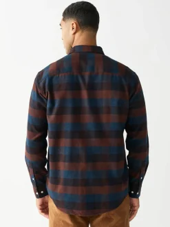 Next Burgundy Red Long Sleeve Check Shirt^ Shirts