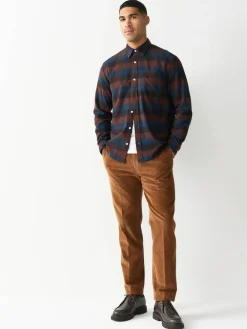 Next Burgundy Red Long Sleeve Check Shirt^ Shirts