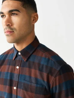 Next Burgundy Red Long Sleeve Check Shirt^ Shirts