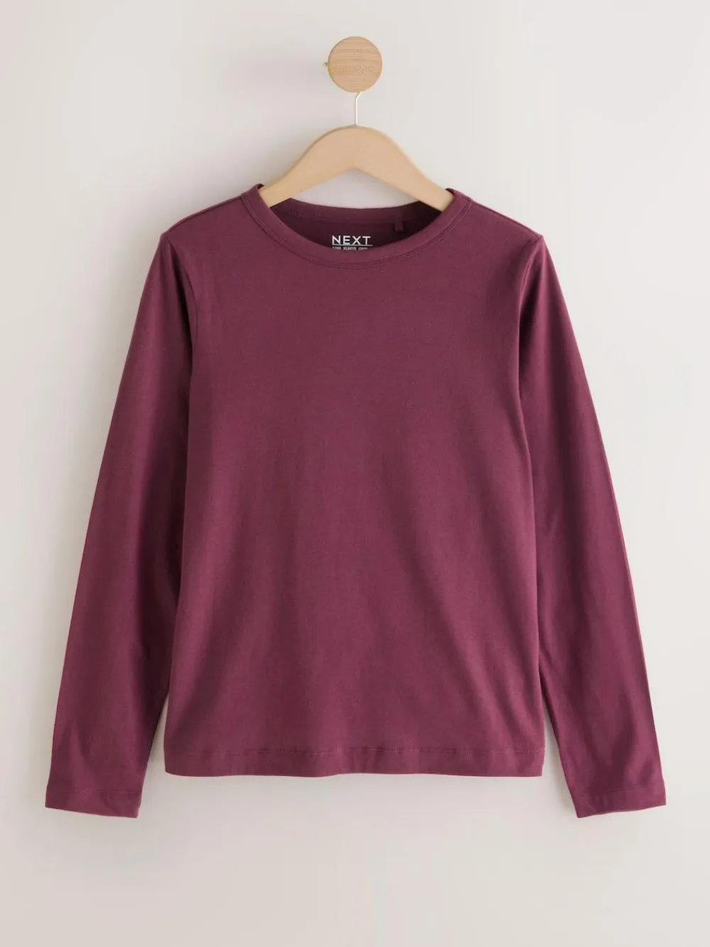 Clearance Next Burgundy Red Long Sleeve Crew Neck T-Shirt