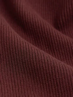 Online Next Maternity Knitted Keyhole Dress Burgundy Red