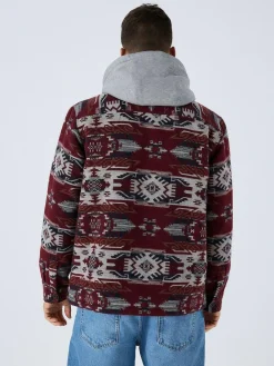 Next Burgundy Red Navajo Style Shacket^ Coats & Jackets|Coats & Jackets