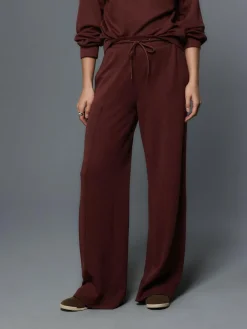 Outlet Next Premium Wide Leg Jersey Joggers Burgundy Red