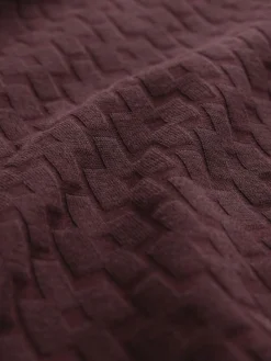 Next Burgundy Red Regular Fit N.Premium Smart Jaquard Polo Shirt^ Tops & T-Shirts