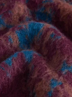 Sale Next Burgundy Red Relaxed Fit Floral Pattern Cardigan