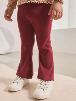Next Burgundy Red Rib Flare Leggings (3mths-7yrs)^ Pants & Leggings|Pants & Leggings
