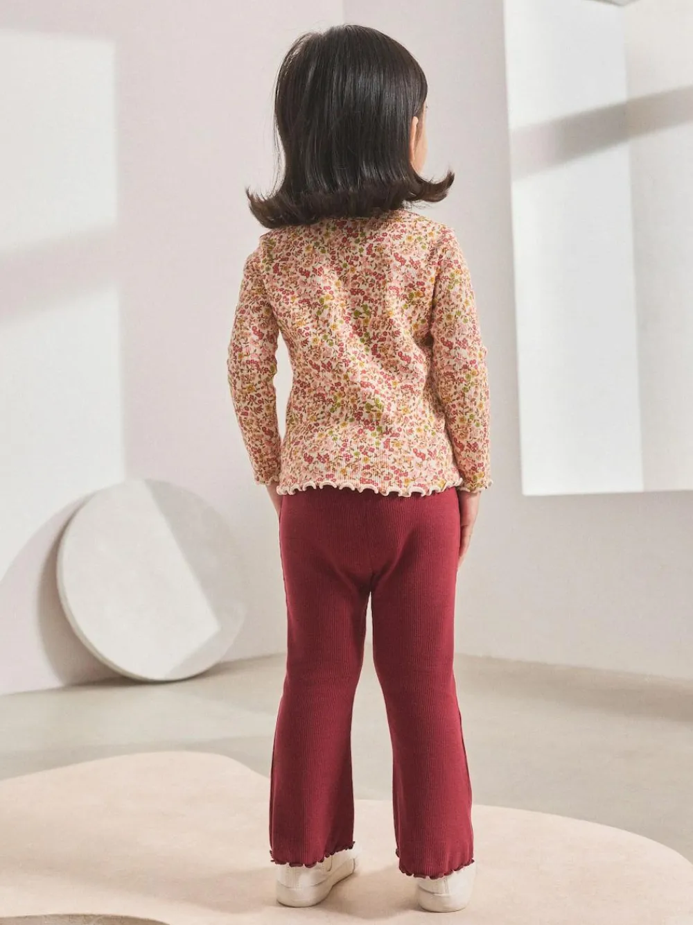 Next Burgundy Red Rib Flare Leggings (3mths-7yrs)^ Pants & Leggings|Pants & Leggings