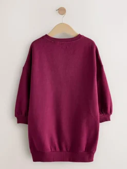 Next Burgundy Red Sequin Star Jumper Dress (3-16yrs)^ Knitwear & Sweaters|Knitwear