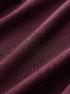 Best Next Burgundy Red Slim Fit Short Sleeve Pique Polo Shirt