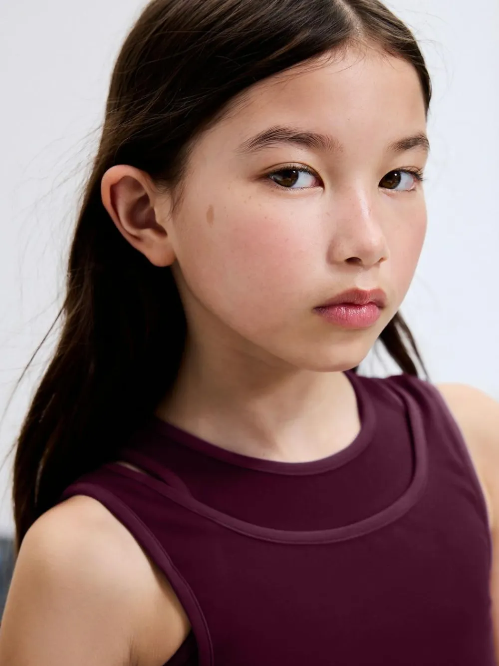 Next Burgundy Red Sports Crop Top (5-16yrs)^ Bras & Crop Tops