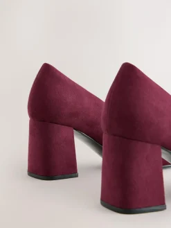 Next Standard/Wide Fit Standard Chisel Toe Block Courts^Women Wide Fit & Extra Wide Fit|Heels