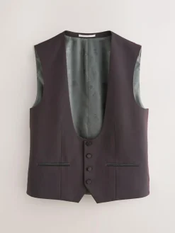 Next Burgundy Red Tuxedo Suit Waistcoat^ Vests