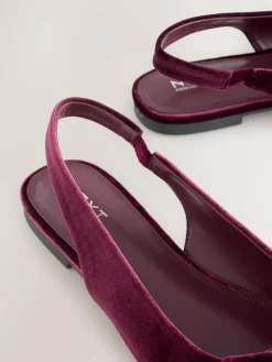 Next Forever Comfort® Point Toe Bow Slingback Flat Shoes^Women Flats|Occasionwear