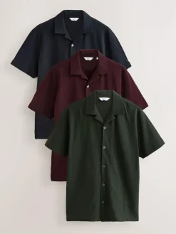 Next Short Sleeve Pique Shirts 3 Pack^ Shirts