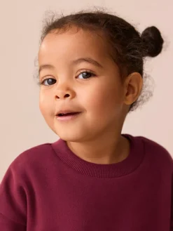Best Next Relaxed Sweat Dress (3mths-7yrs) Burgundy