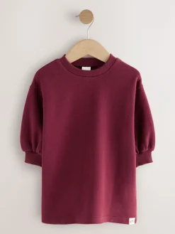 Best Next Relaxed Sweat Dress (3mths-7yrs) Burgundy