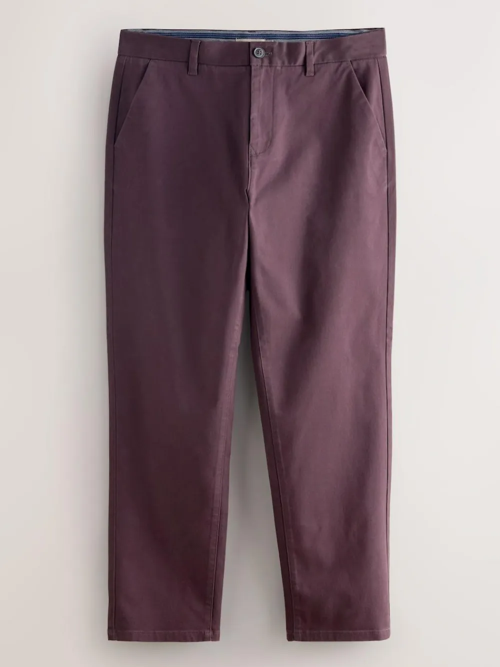 Sale Next Burgundy Straight Fit Stretch Chinos Trousers