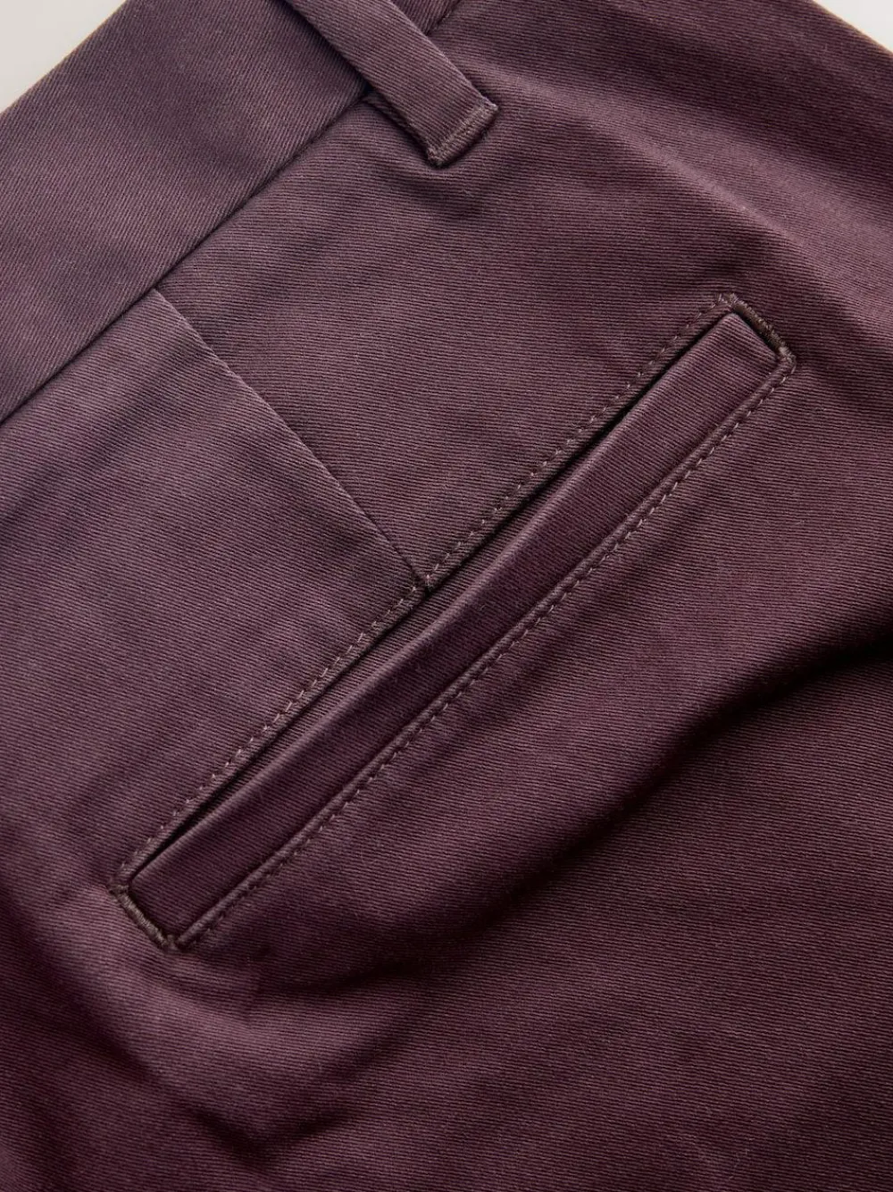 Sale Next Burgundy Straight Fit Stretch Chinos Trousers