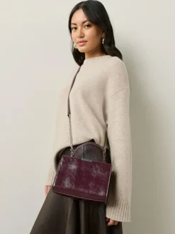 Next Top Handle Croc Effect Bag^Women Bags