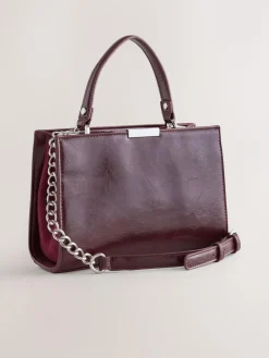 Next Top Handle Croc Effect Bag^Women Bags