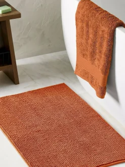 Next Burnt Orange Bobble Bath Mat^ Towels & Bathmats