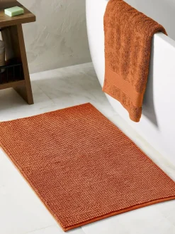 Next Burnt Orange Bobble Bath Mat^ Towels & Bathmats