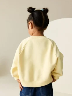 Clearance Next Butter Yellow Crew Neck Sweatshirt (3mths-7yrs)