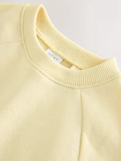 Clearance Next Butter Yellow Crew Neck Sweatshirt (3mths-7yrs)